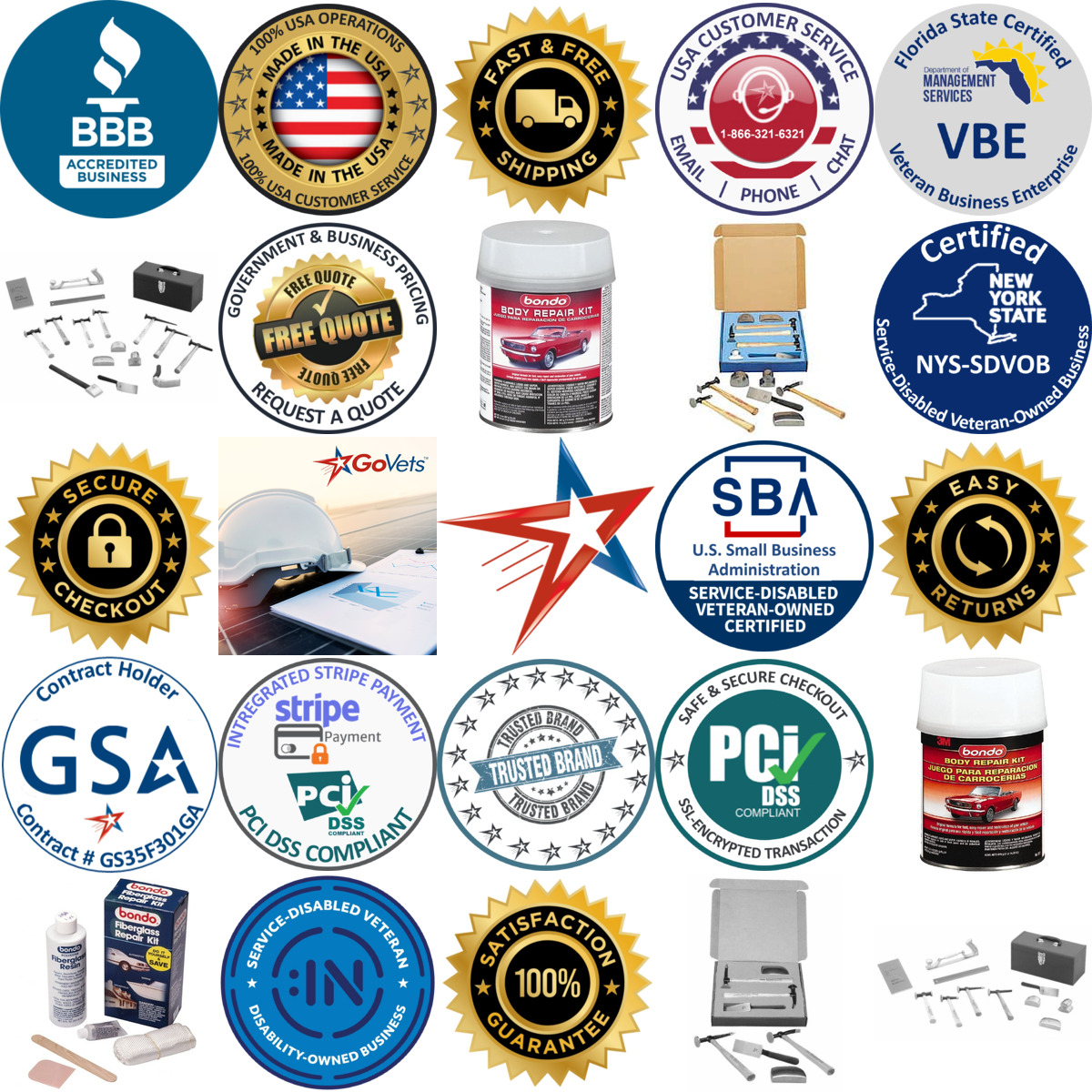 A selection of Body Shop Tool Kits products on GoVets