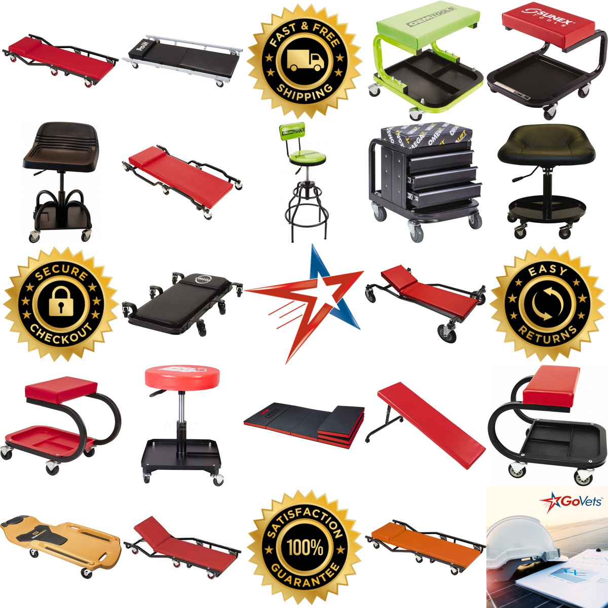 A selection of Creepers and Seats products on GoVets