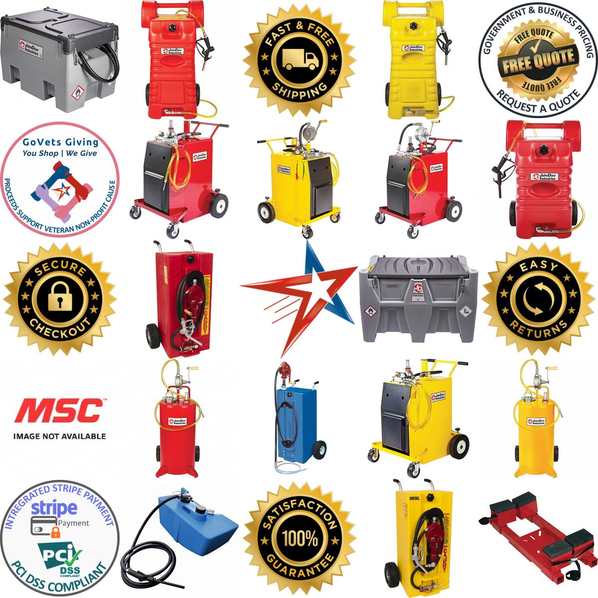 A selection of Fuel Caddies products on GoVets