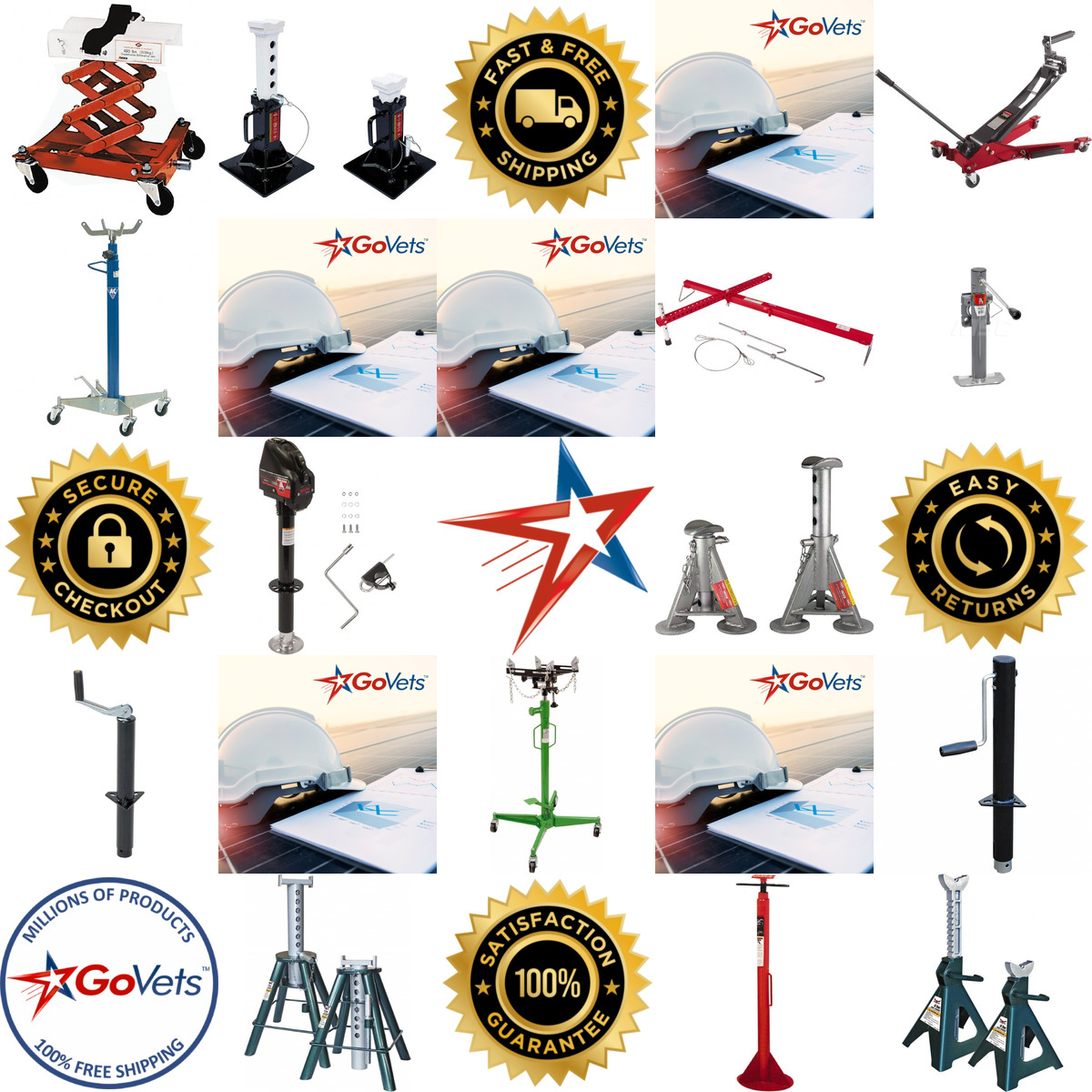 A selection of Lifts Jacks and Steps products on GoVets