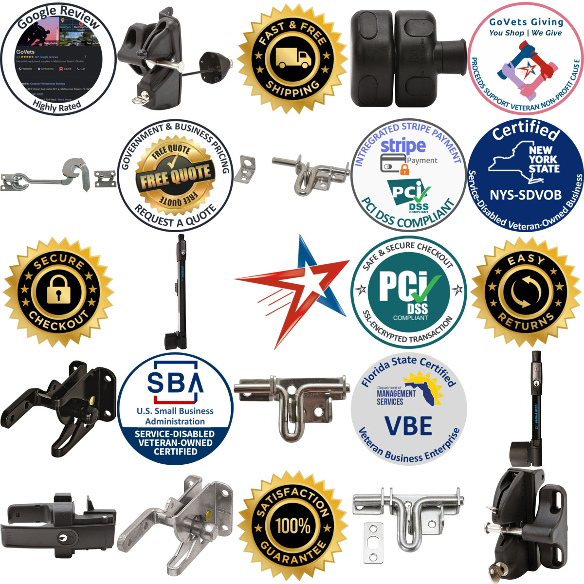 A selection of Gate Latches products on GoVets