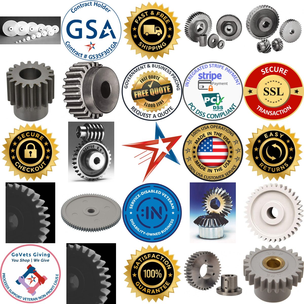 A selection of Gears products on GoVets