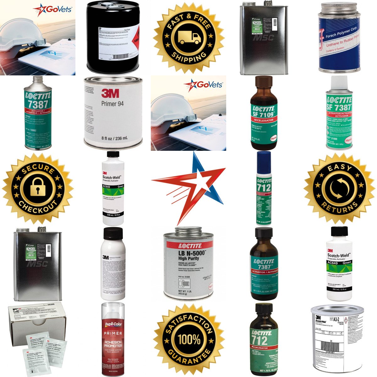 A selection of Adhesive Activators and Primers products on GoVets