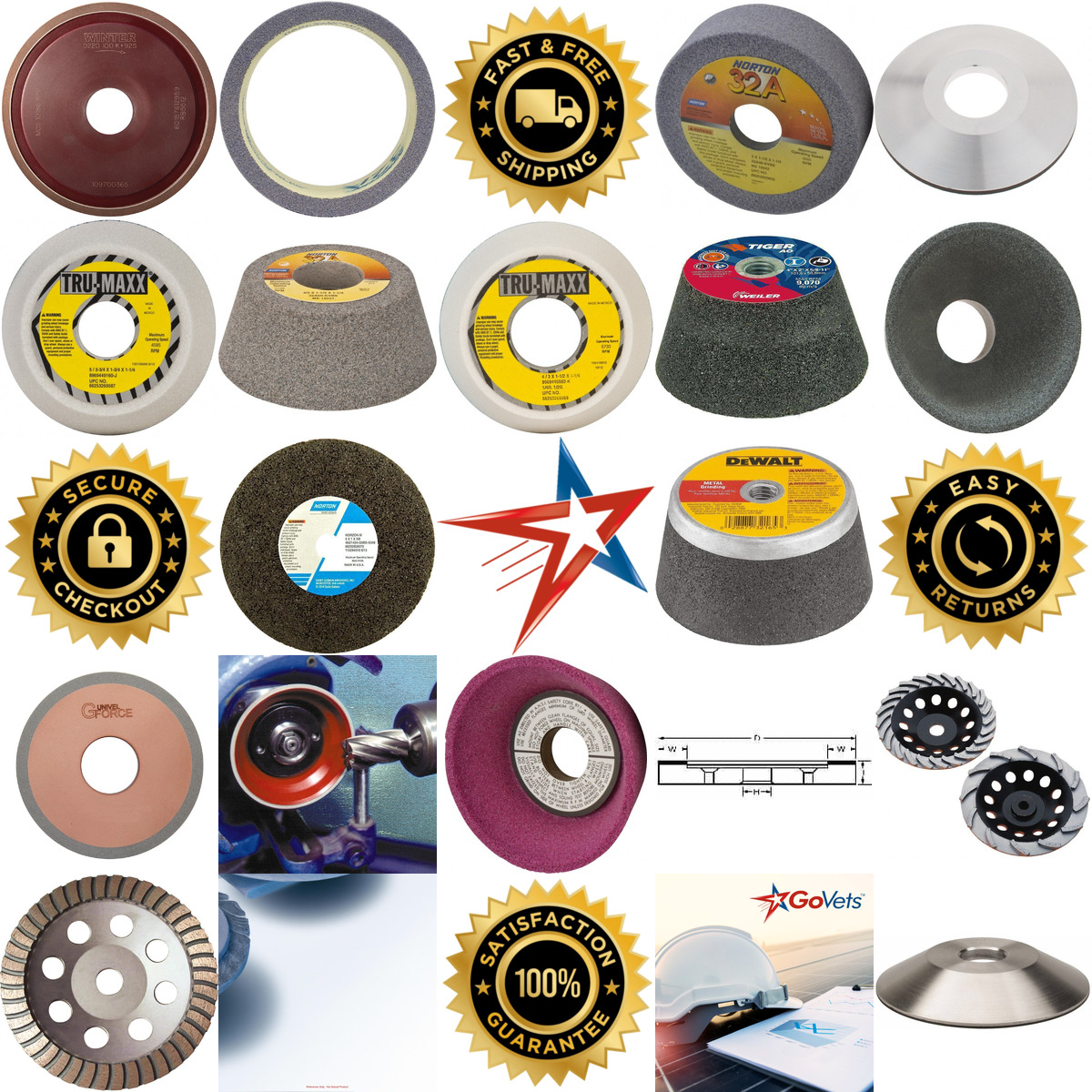 A selection of Tool and Cutter Grinding Wheels products on GoVets