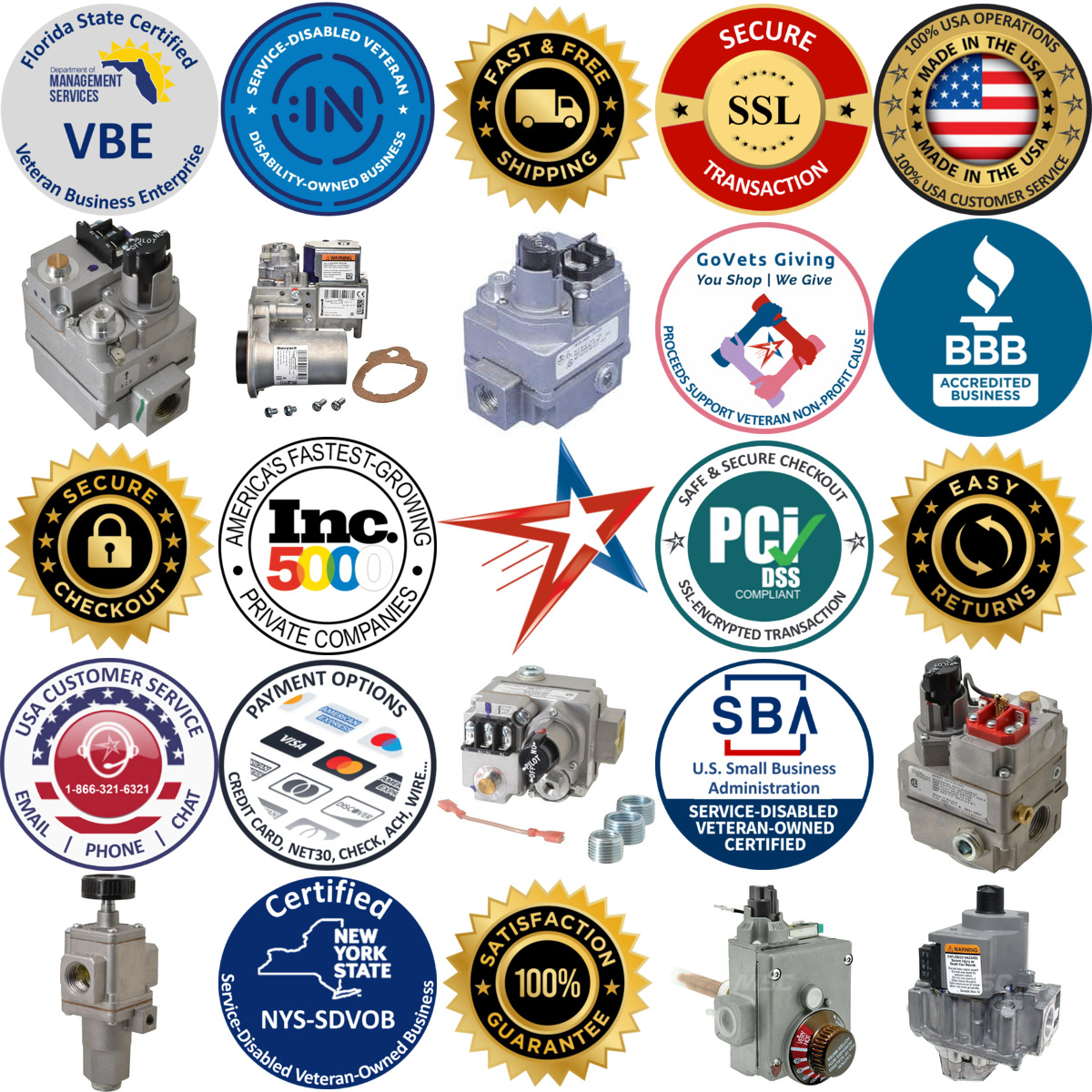 A selection of Gas Burner Valves products on GoVets