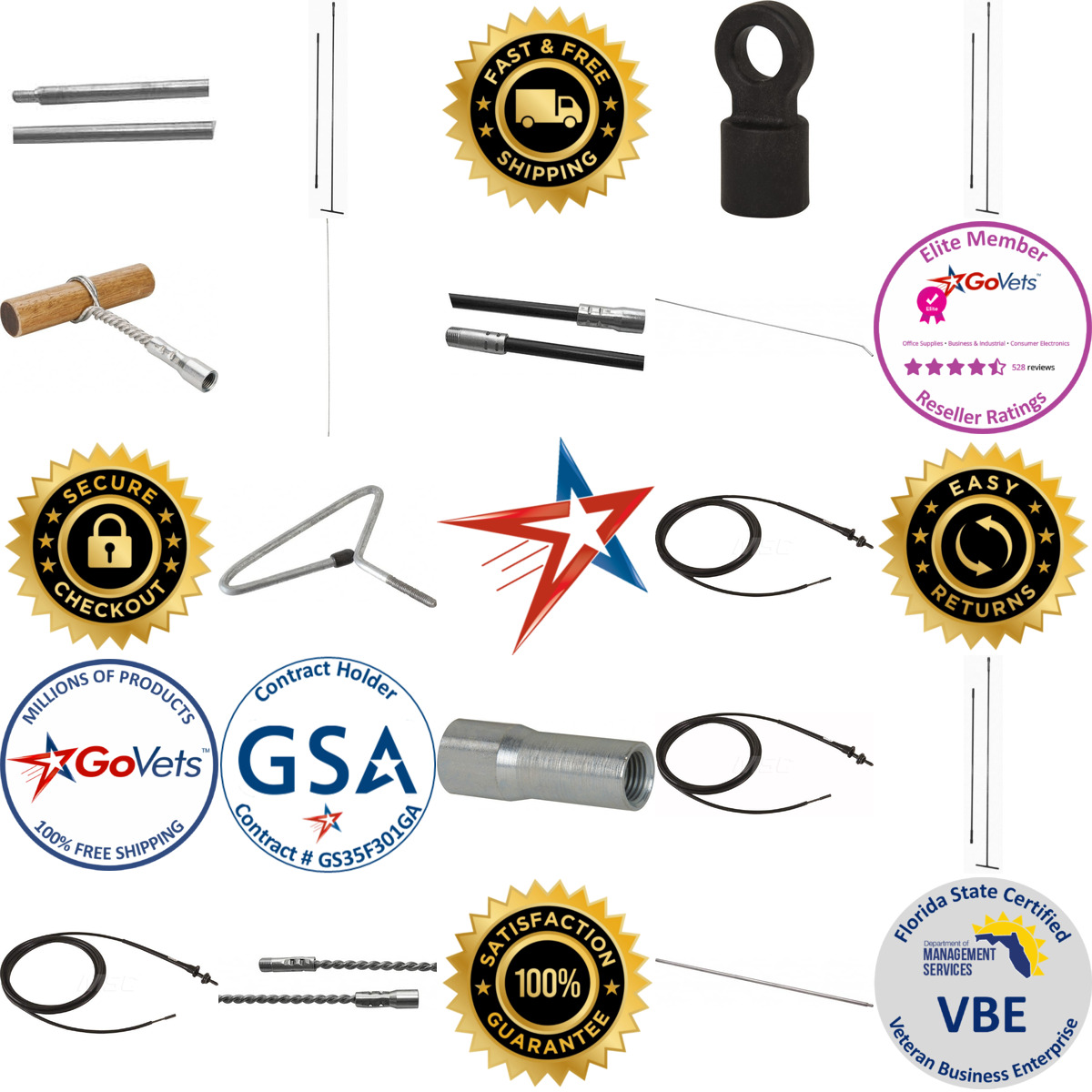 A selection of Tube Brush Handles and Rods products on GoVets