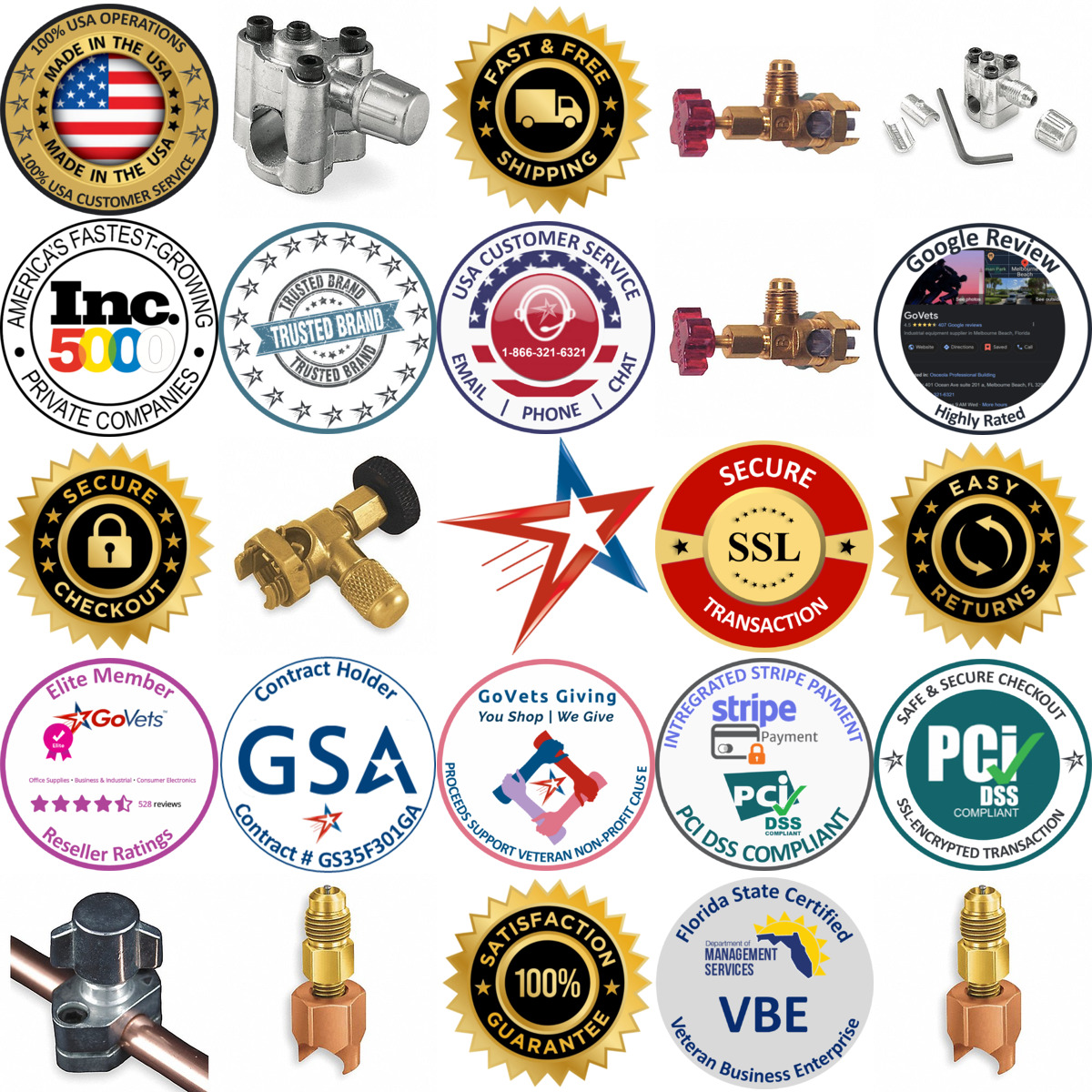 A selection of Refrigeration Line Piercing Valves products on GoVets