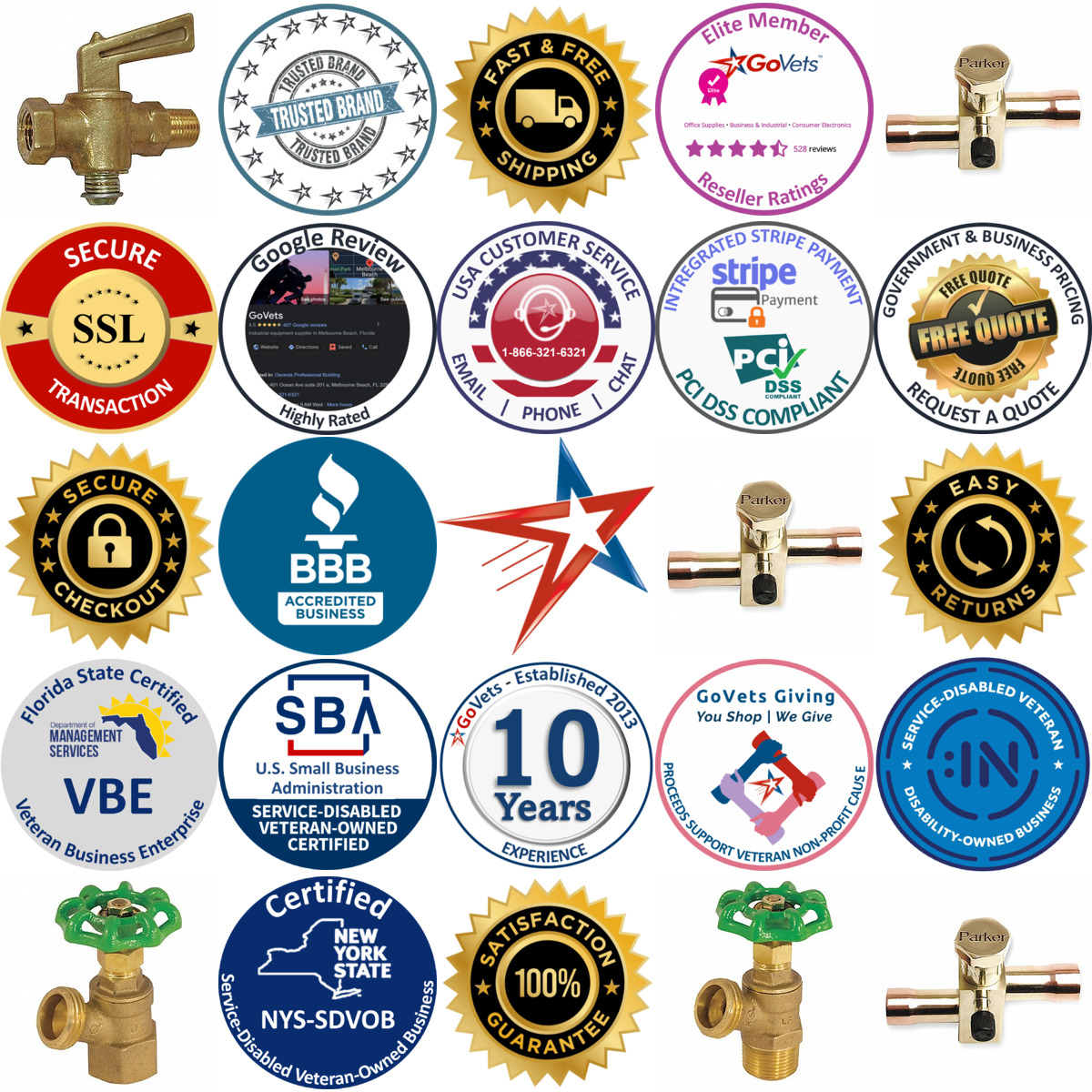 A selection of Refrigeration Shutoff Valves products on GoVets