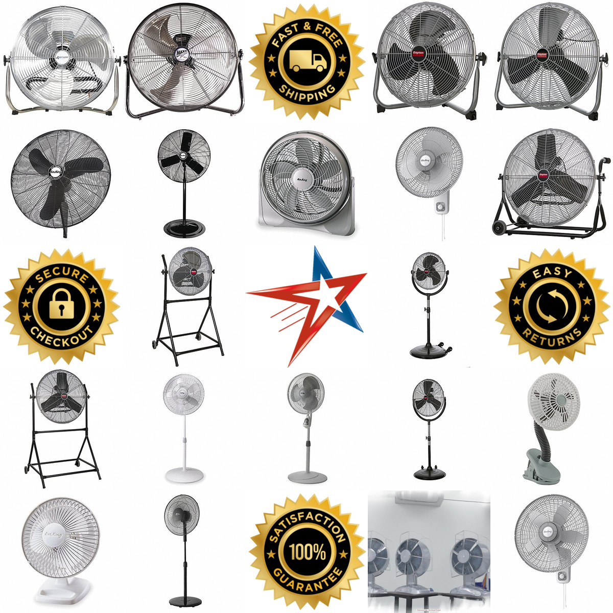 A selection of Office and Desk Fans products on GoVets