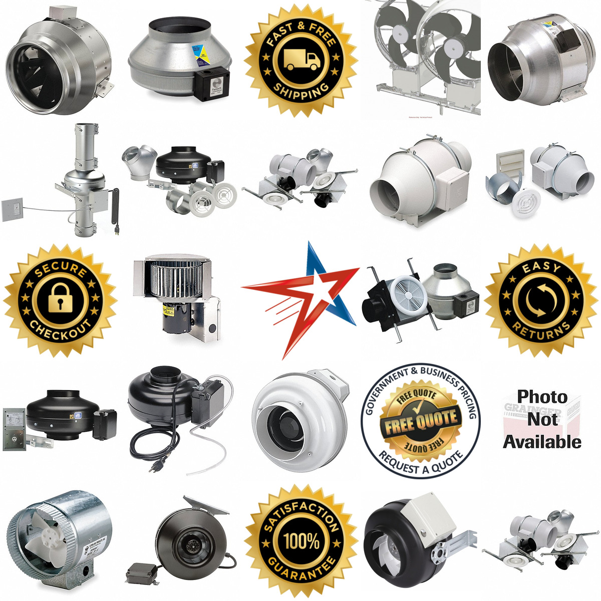 A selection of in Line Duct Fans products on GoVets