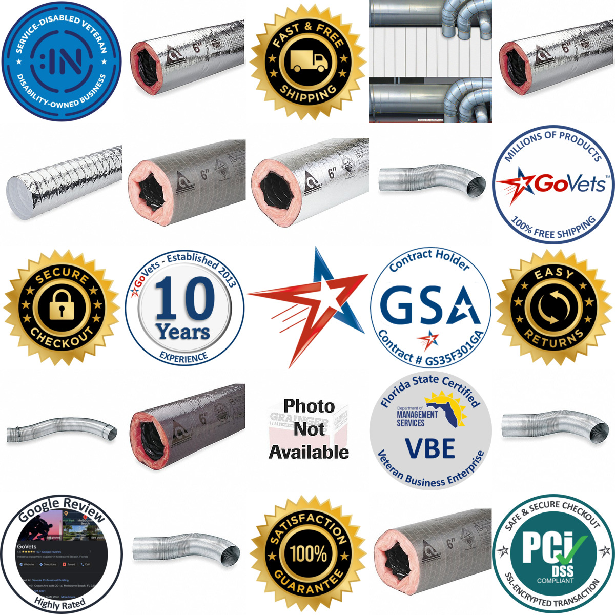 A selection of Flexible Ducts products on GoVets