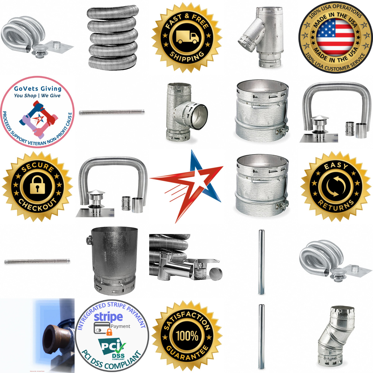 A selection of Gas Vent Pipe products on GoVets