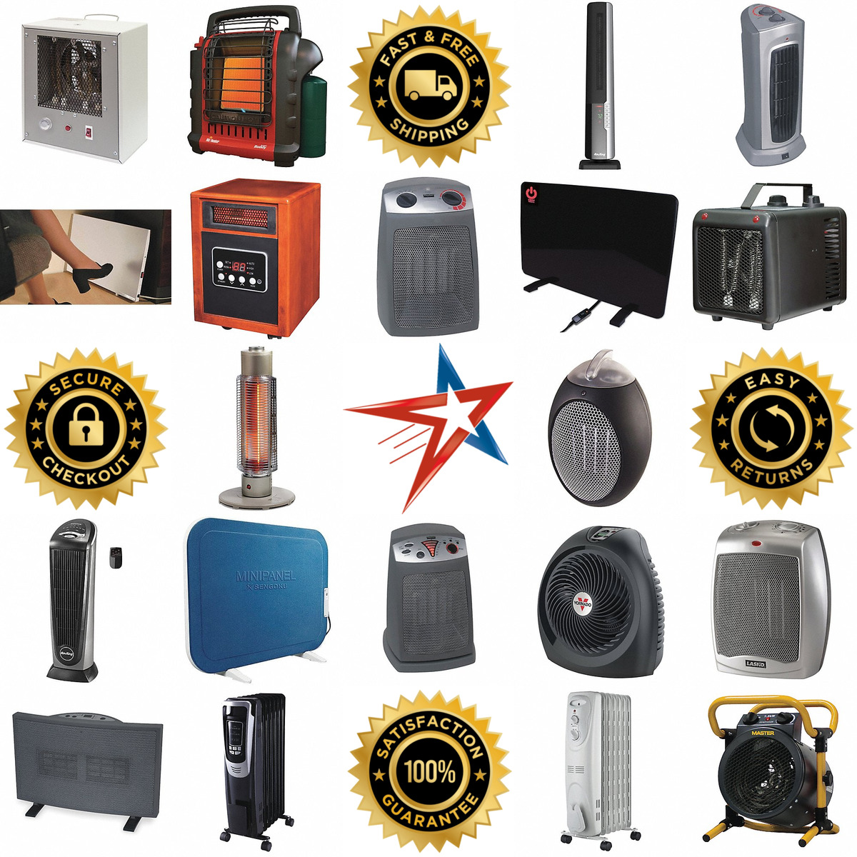 A selection of Portable Electric Office Heaters products on GoVets