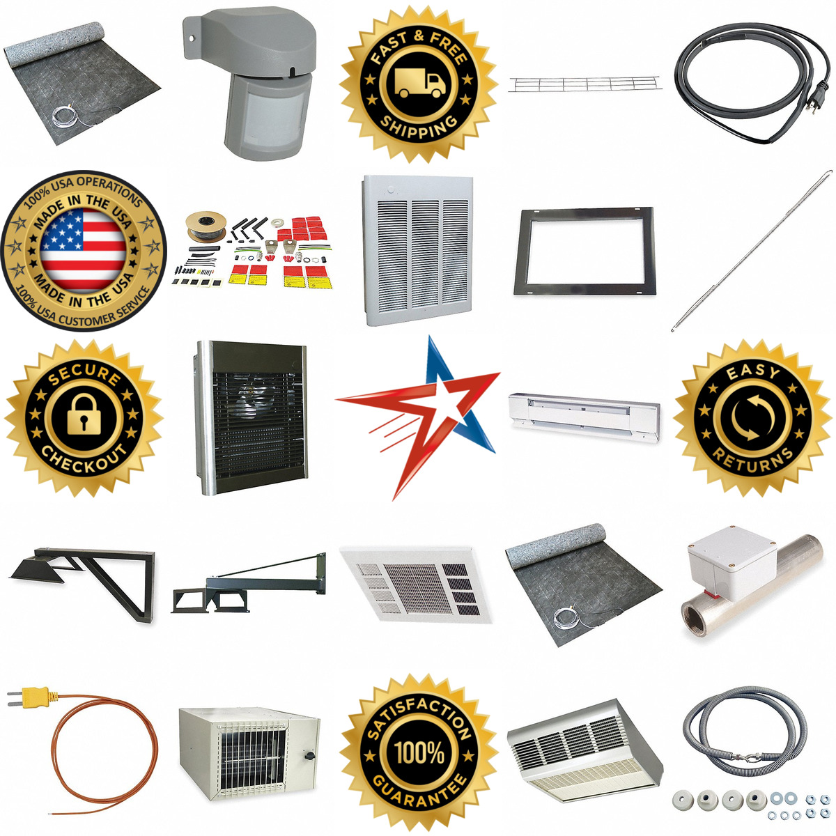 A selection of Electric Heaters and Accessories products on GoVets