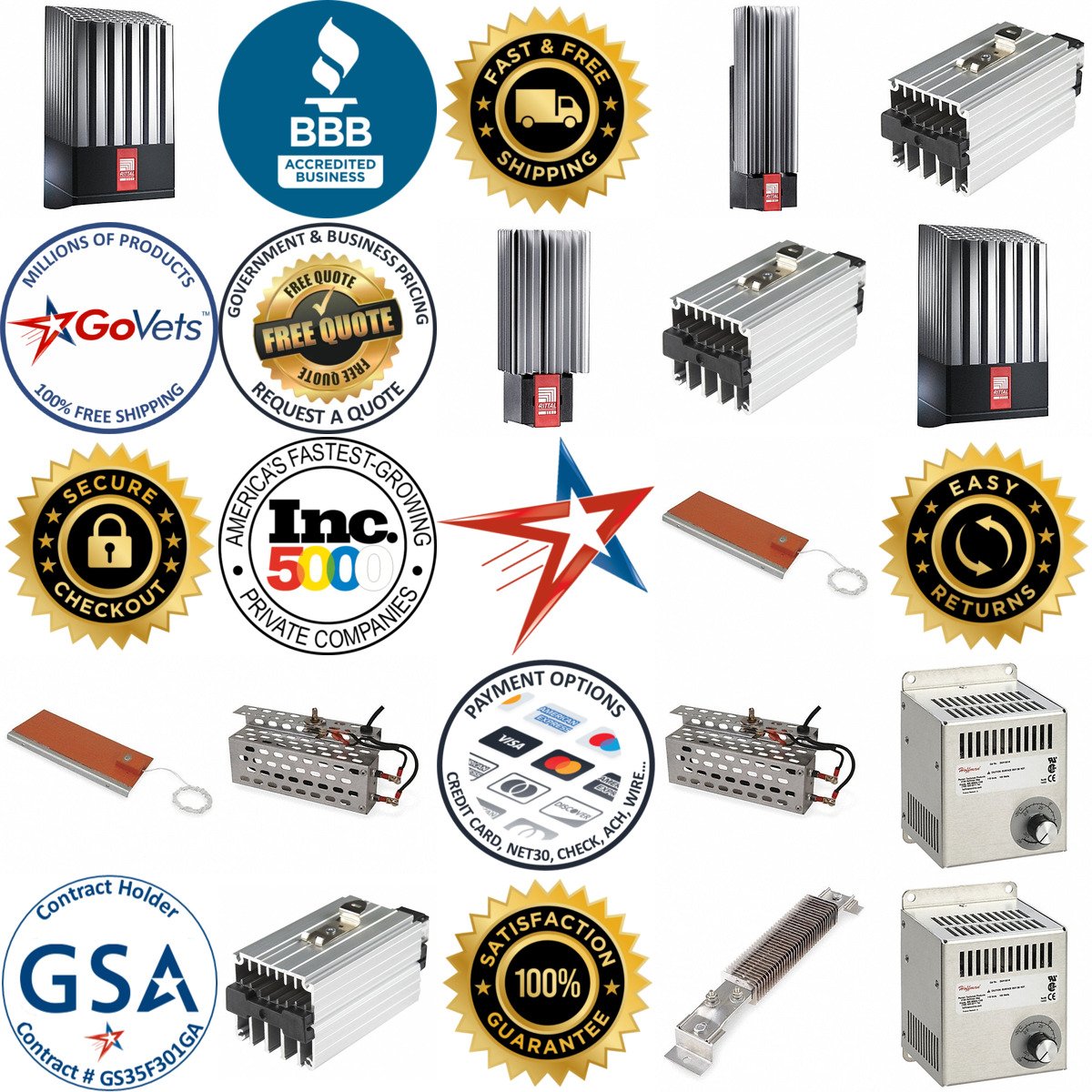 A selection of Enclosure Heaters products on GoVets