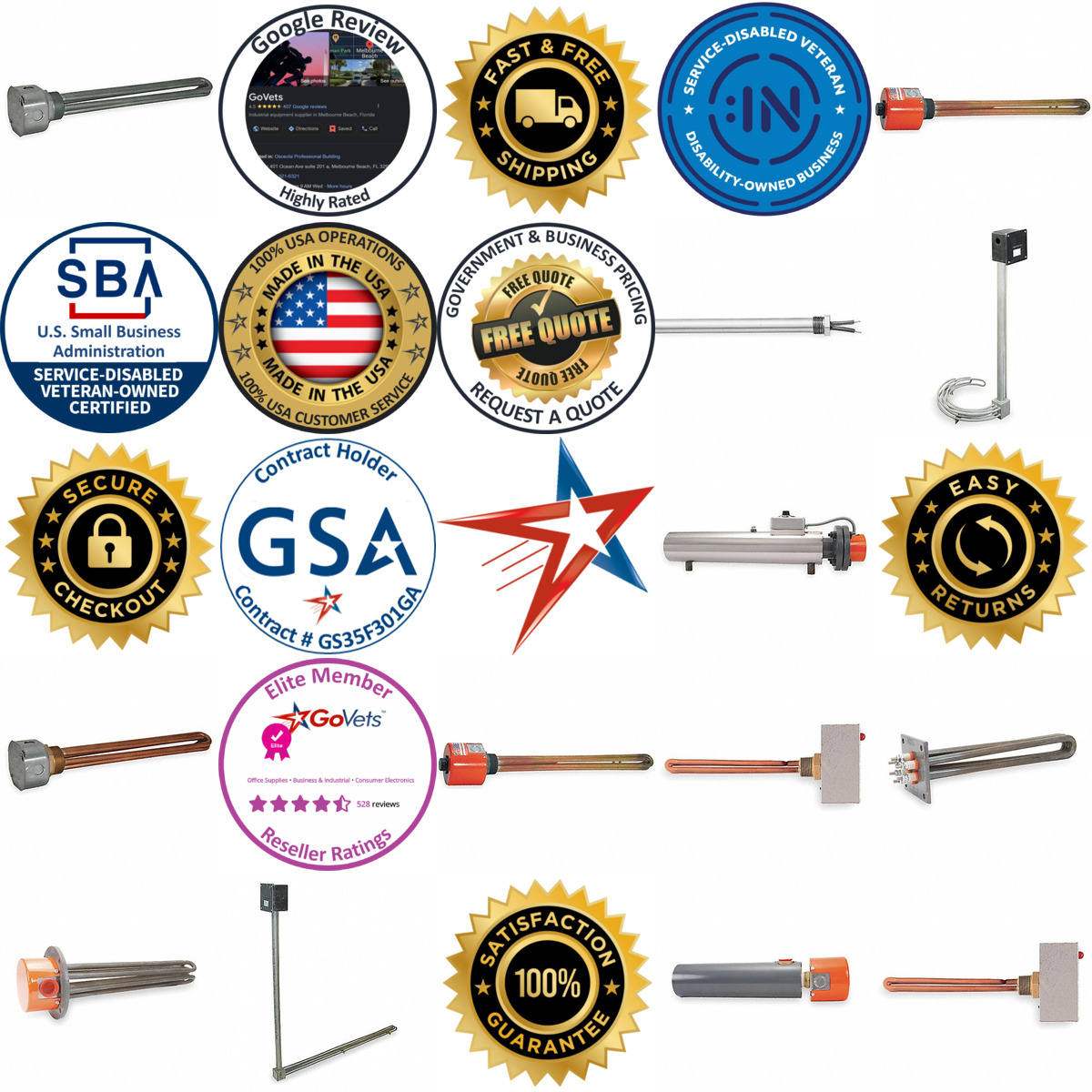 A selection of Immersion Heaters products on GoVets