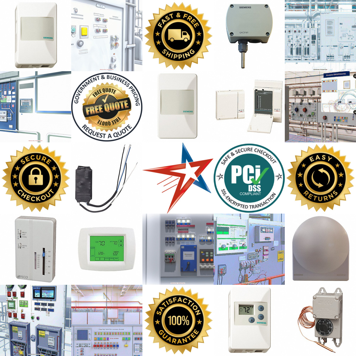 A selection of Building Automation Controls products on GoVets