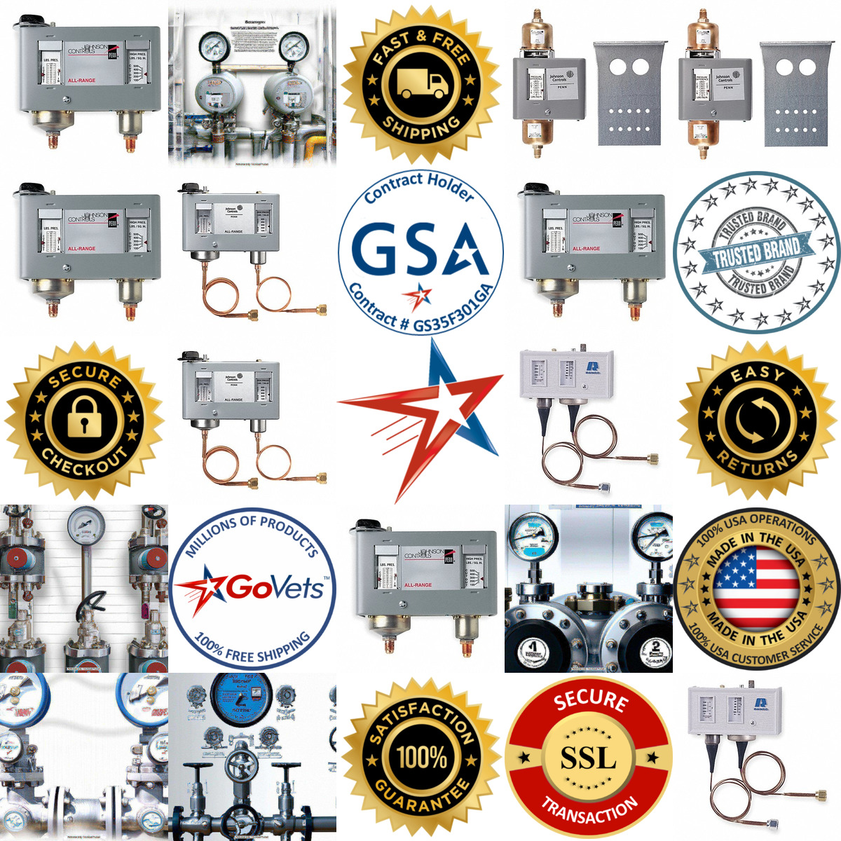 A selection of Dual Pressure Controls products on GoVets