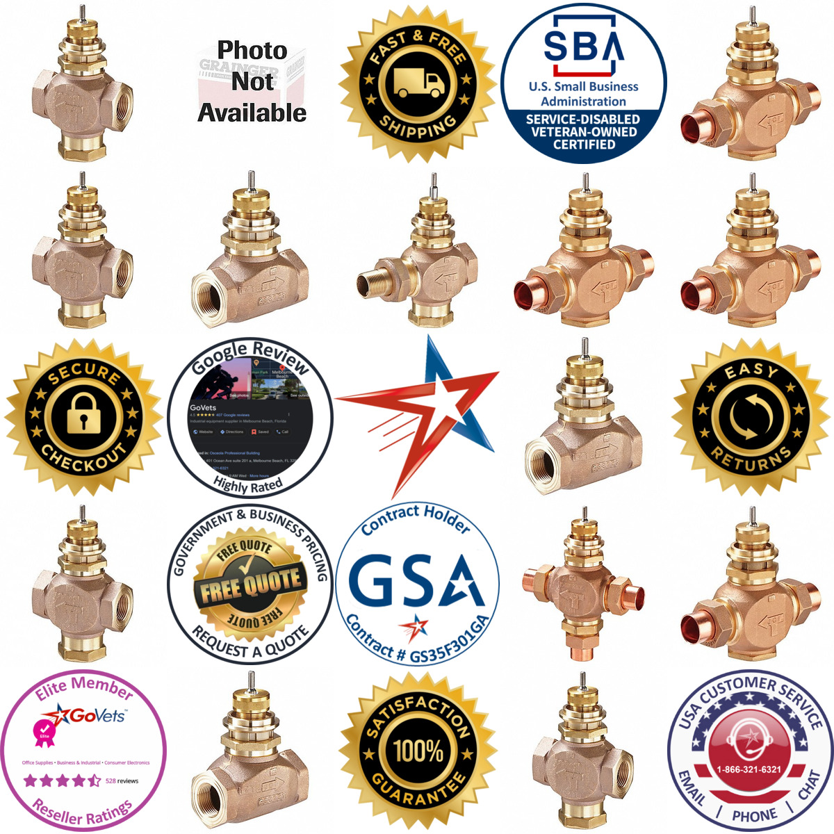 A selection of Globe Valves Less Actuator products on GoVets