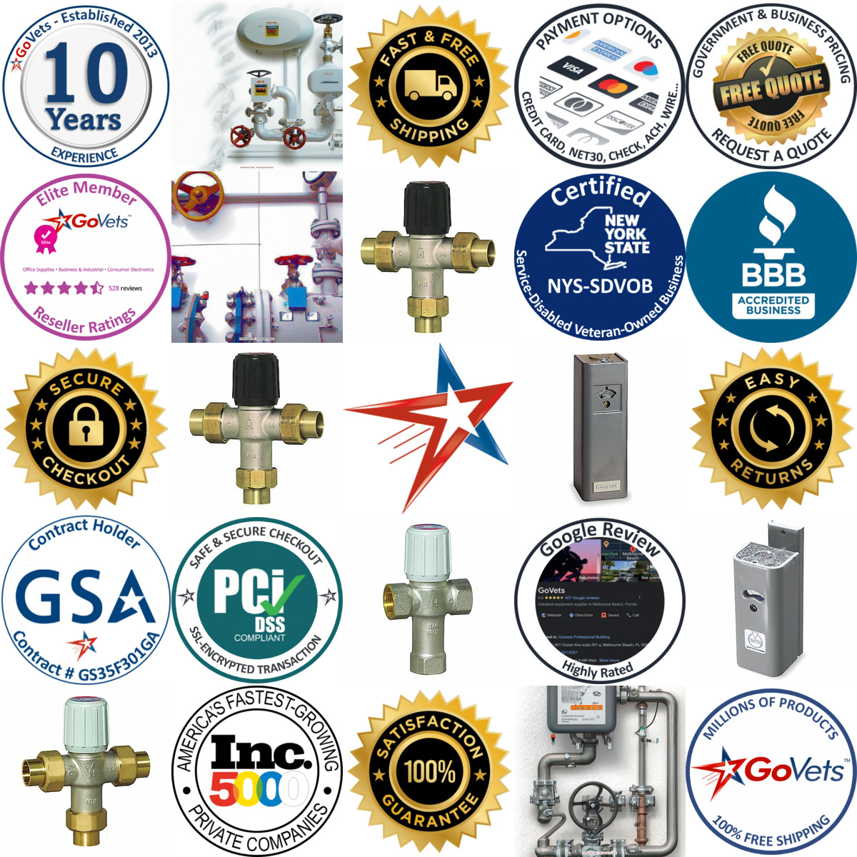 A selection of Hot Water Controls products on GoVets