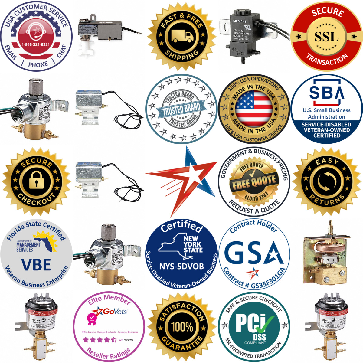 A selection of Pneumatic Valves products on GoVets