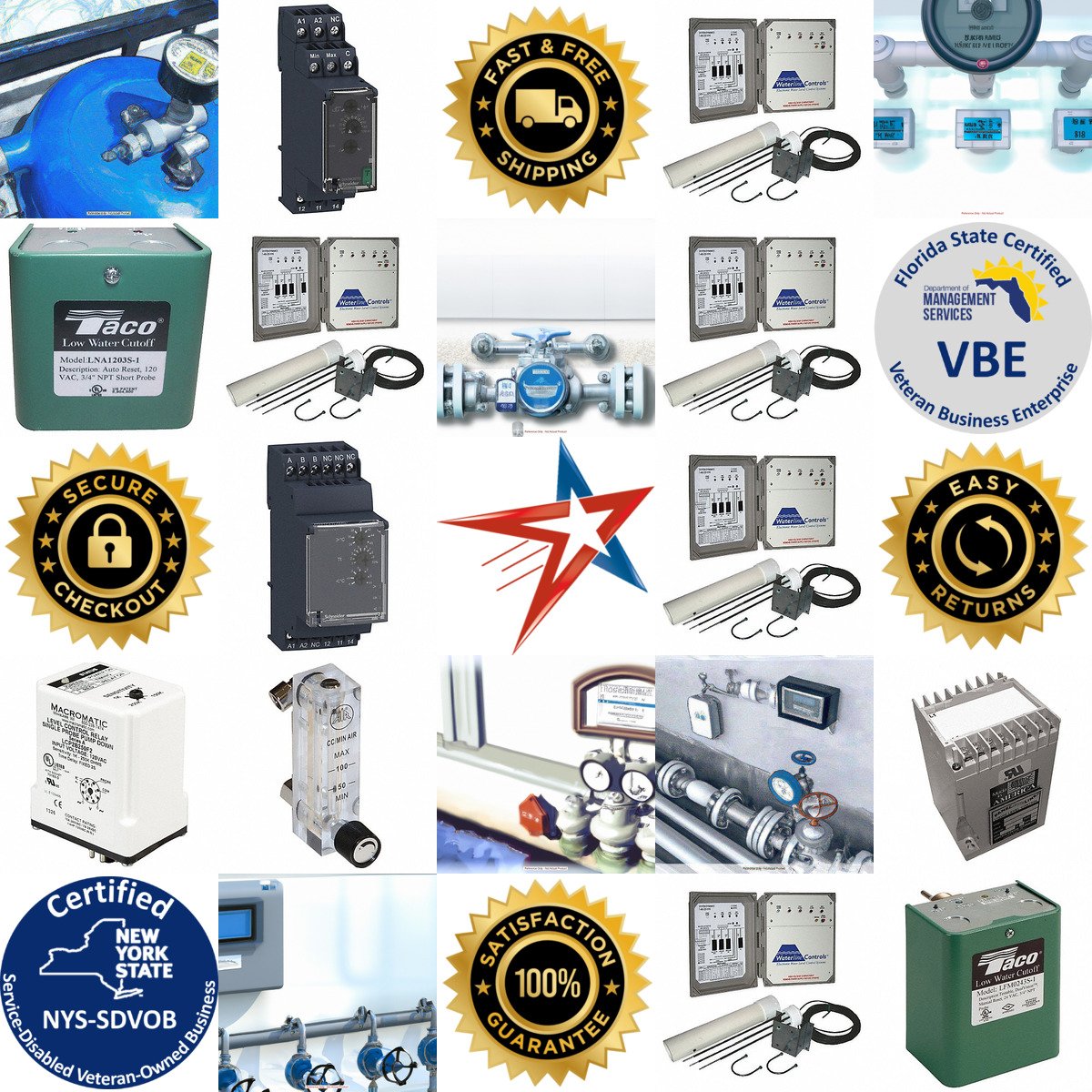 A selection of Water Level Controls products on GoVets