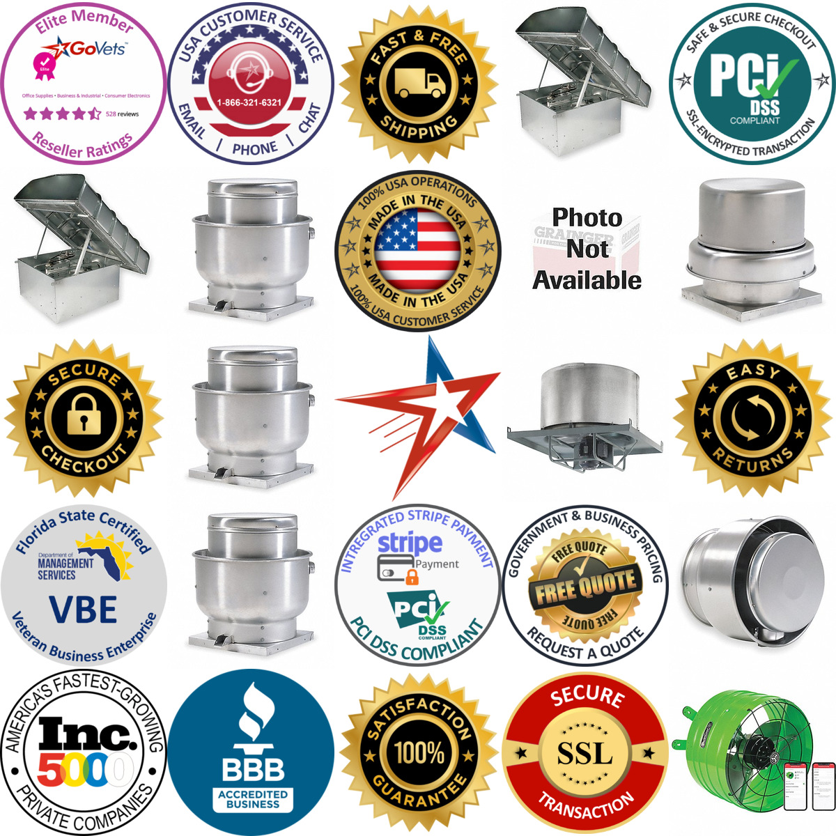 A selection of Roof Ventilators products on GoVets