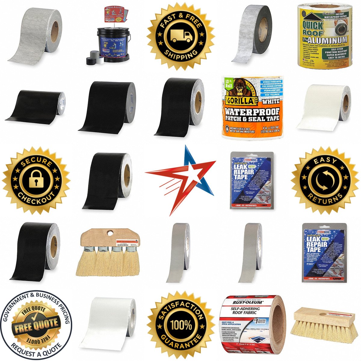 A selection of Roof Repair Products and Tools products on GoVets