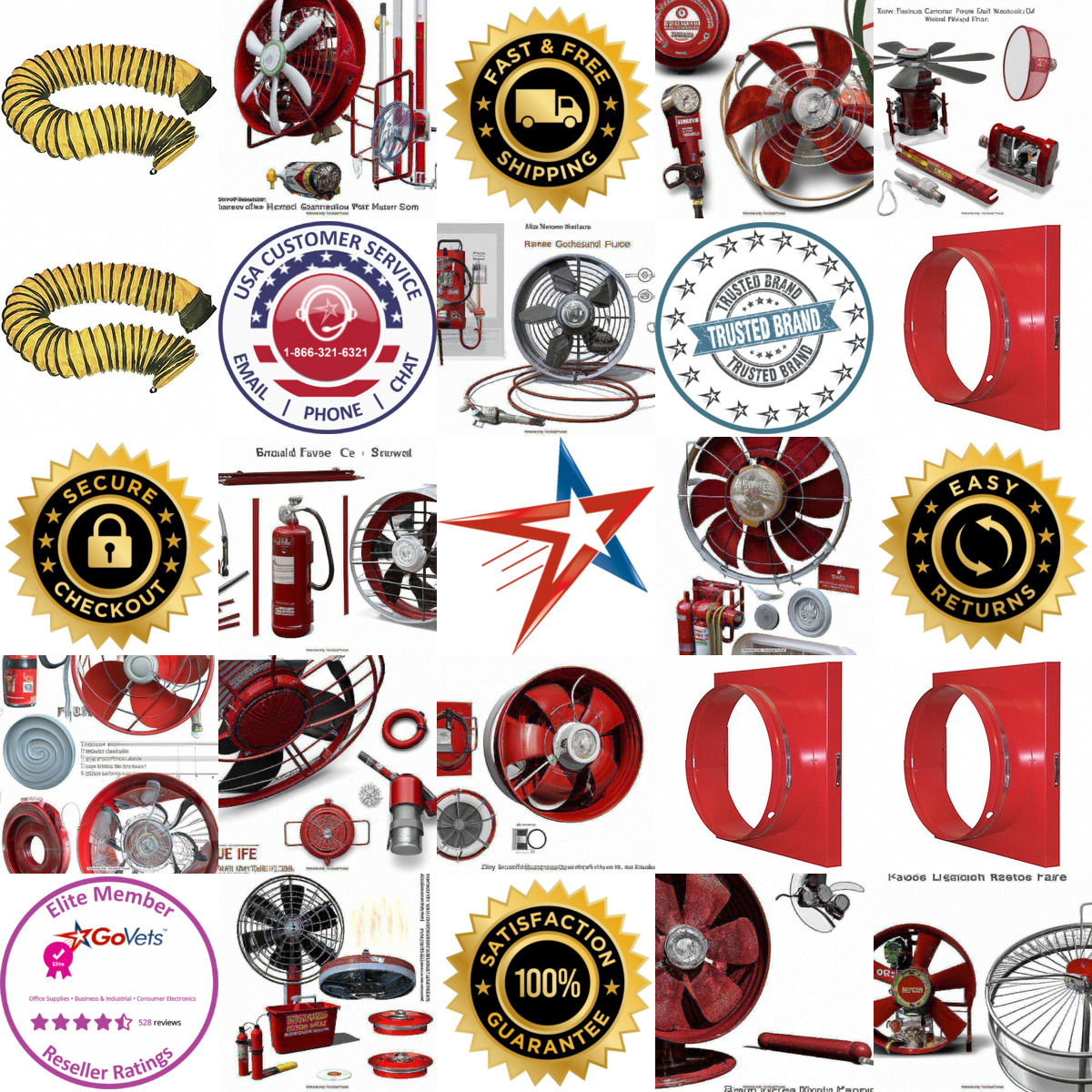 A selection of Fire and Rescue Fan Accessories products on GoVets