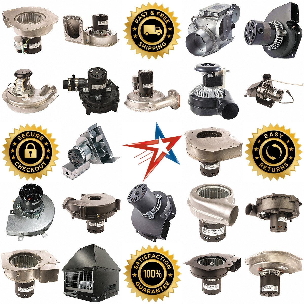 A selection of Draft Inducers and Power Venters products on GoVets