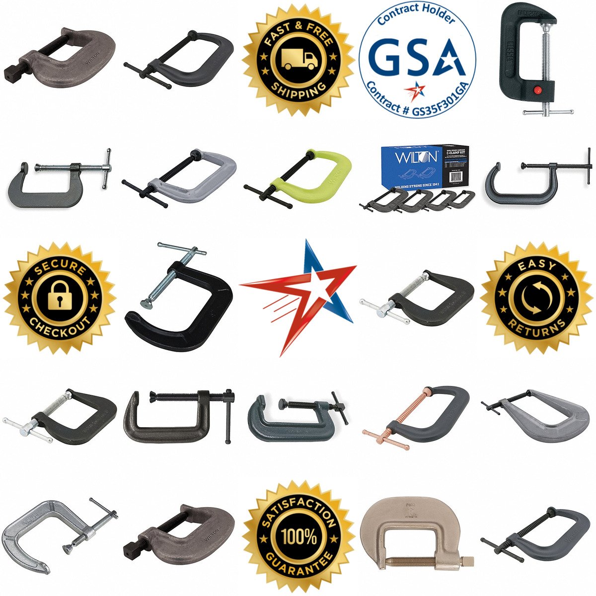 A selection of c Clamps products on GoVets