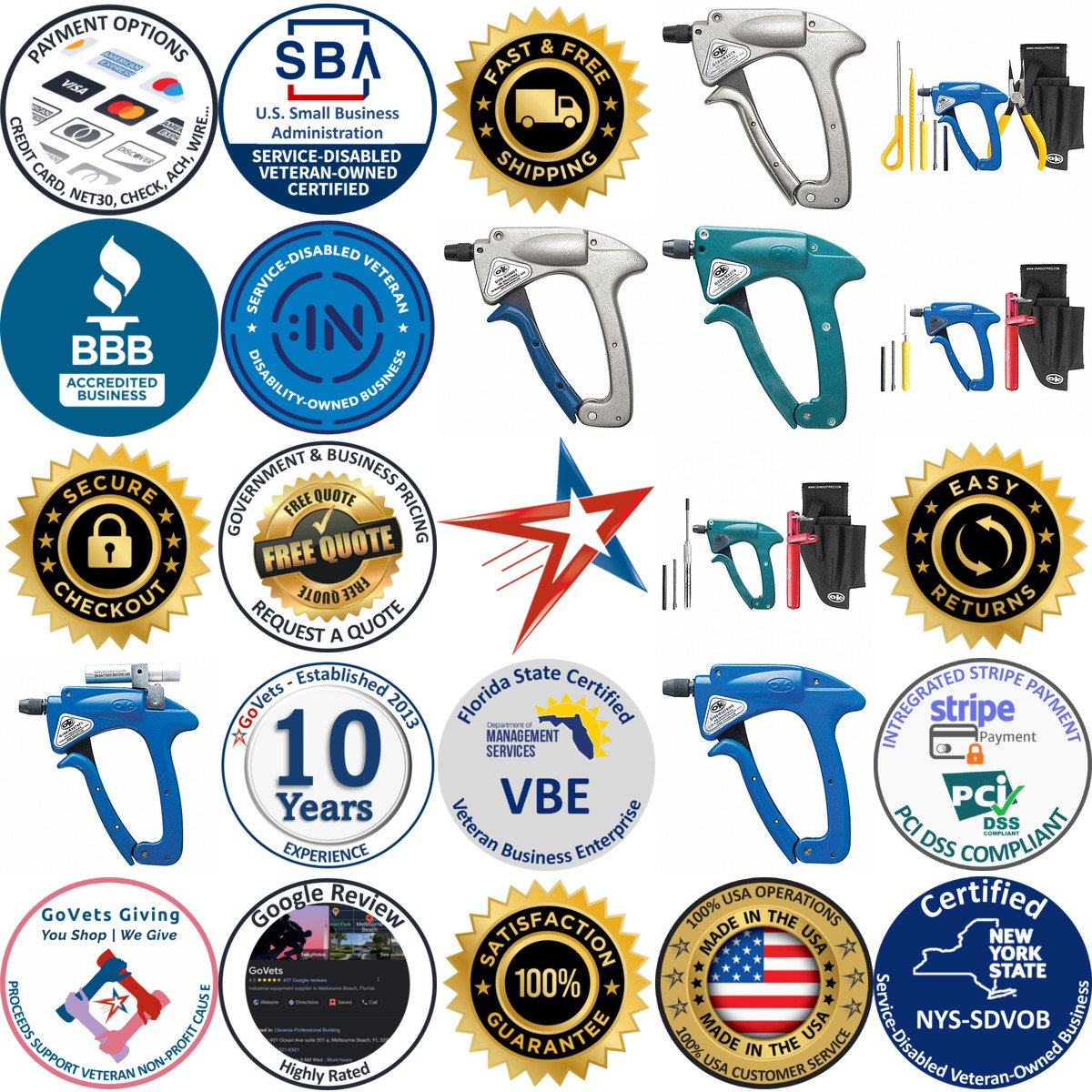 A selection of Manual Wire Wrap Guns products on GoVets