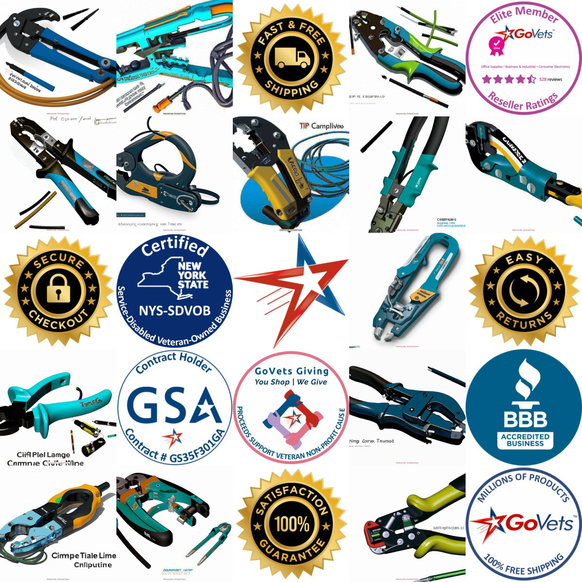 A selection of Cable and Wire Crimping Tool Accessories products on GoVets