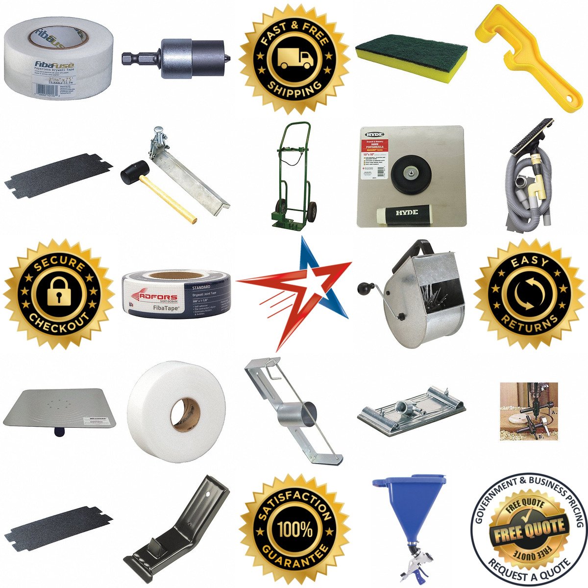 A selection of Drywall Specialty Tools products on GoVets