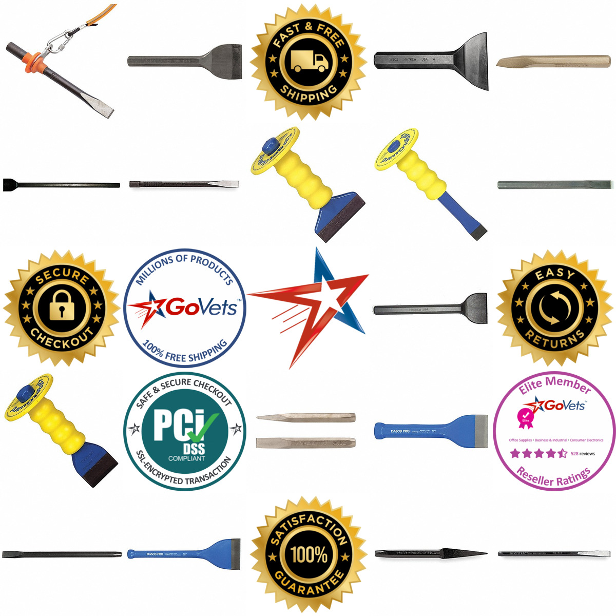 A selection of Chisels products on GoVets