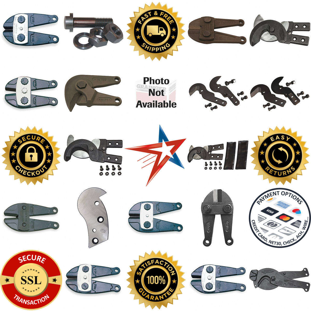 A selection of Bolt Cutter Replacement Heads products on GoVets