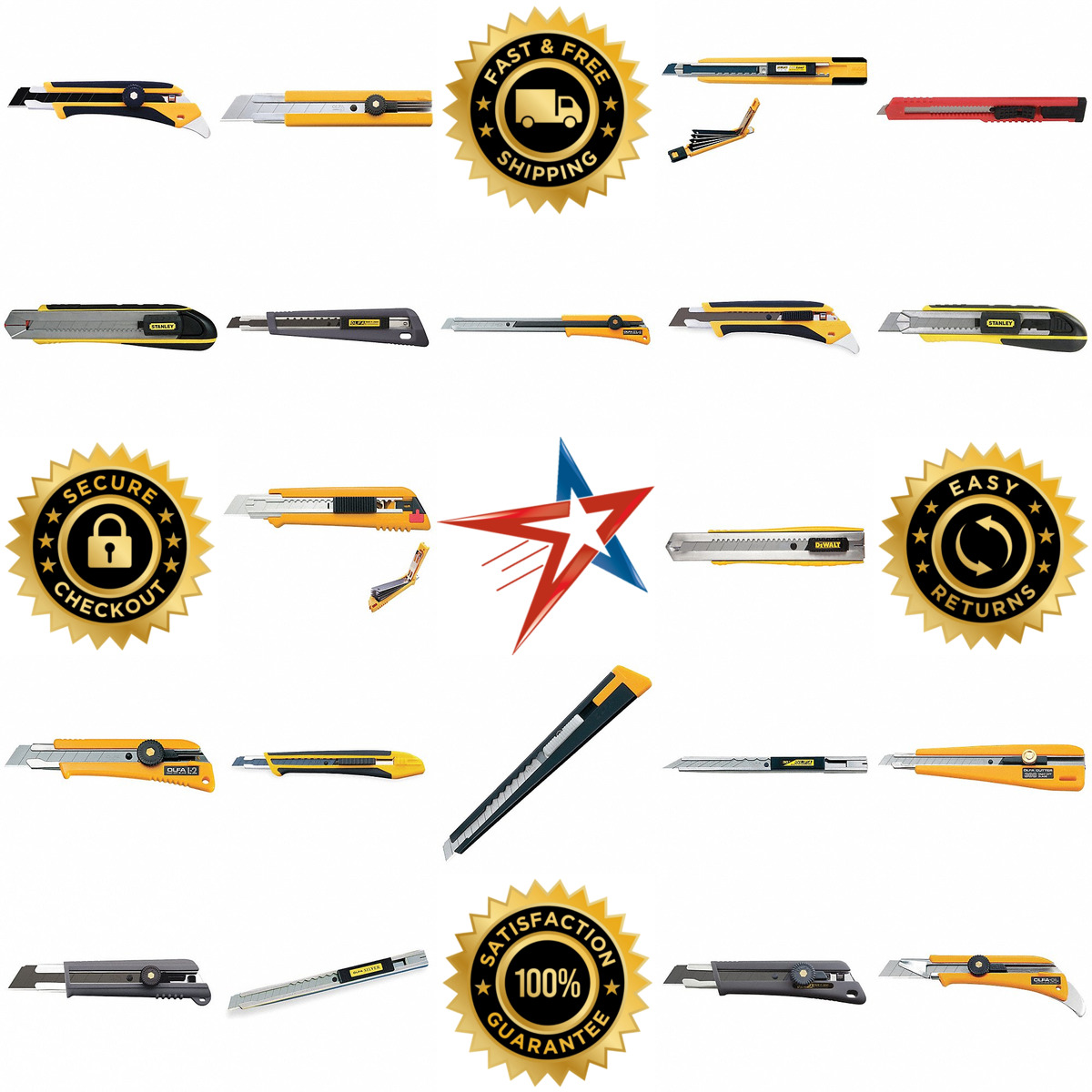 A selection of Snap Off Utility Knives products on GoVets