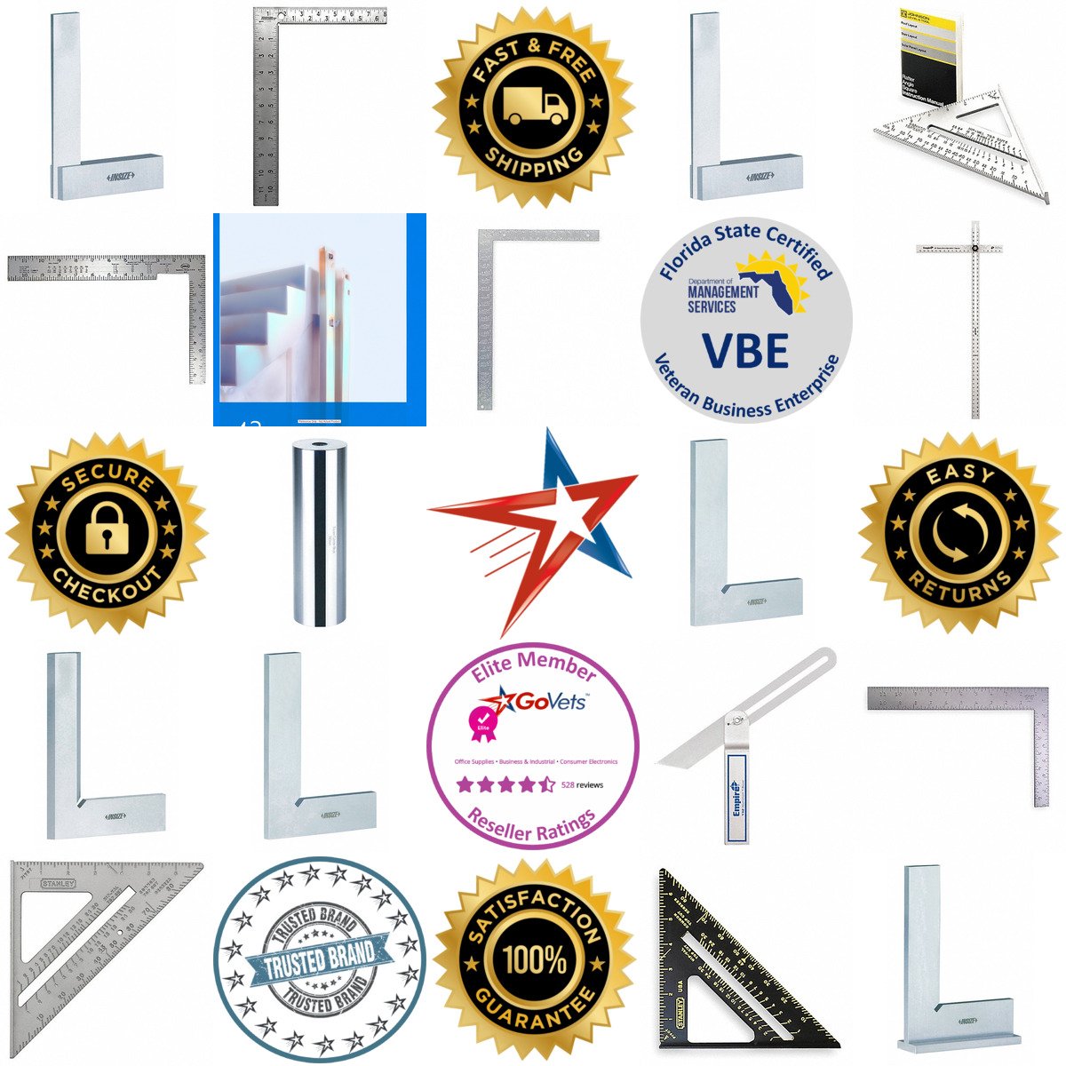 A selection of Squares Bevels and Stair Gauges products on GoVets