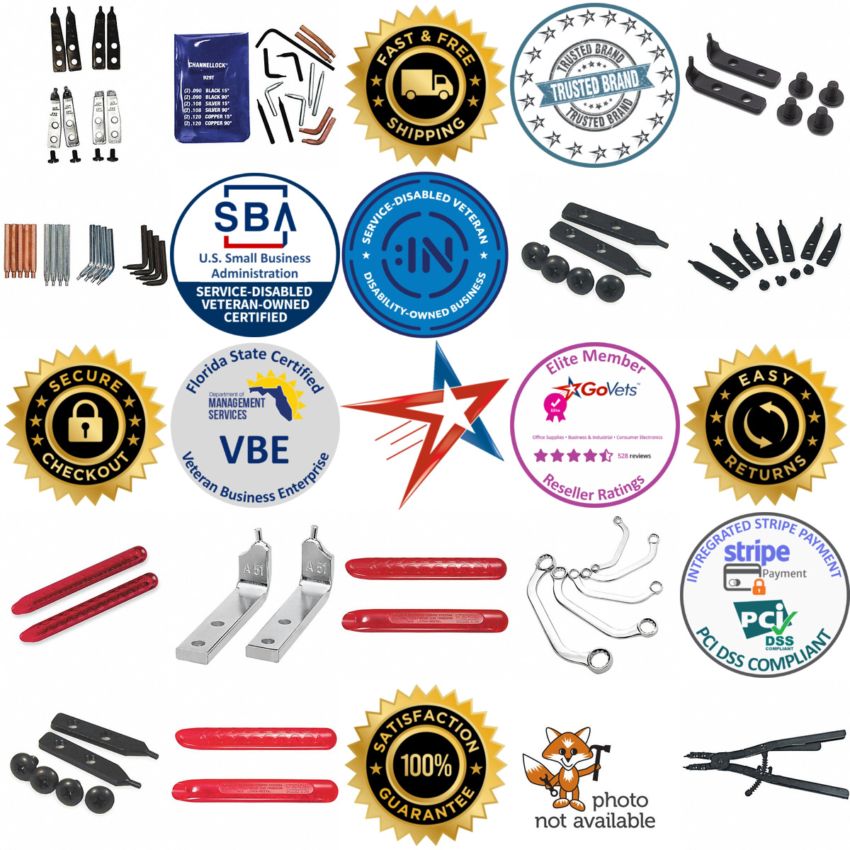 A selection of Specialty Pliers products on GoVets