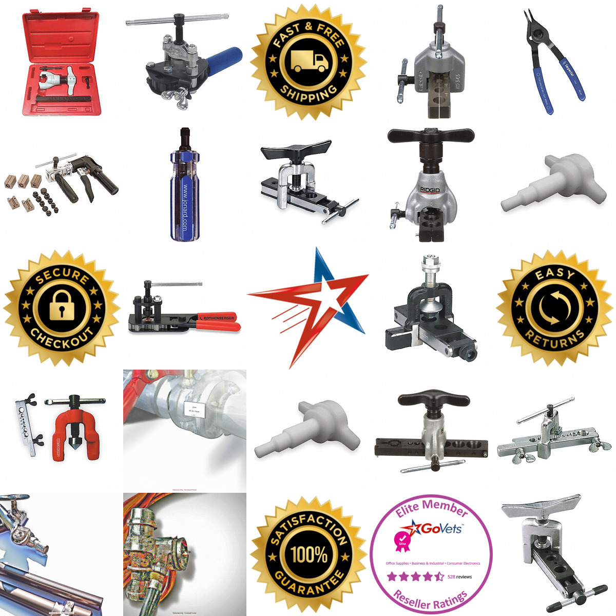 A selection of Pipe and Tube Flaring Tools products on GoVets