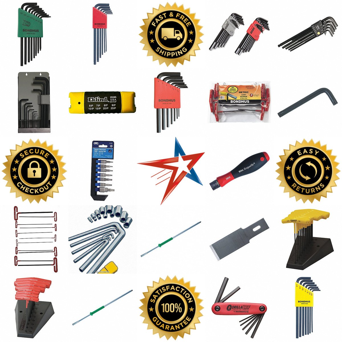 A selection of Hex and Torx Key Sets products on GoVets