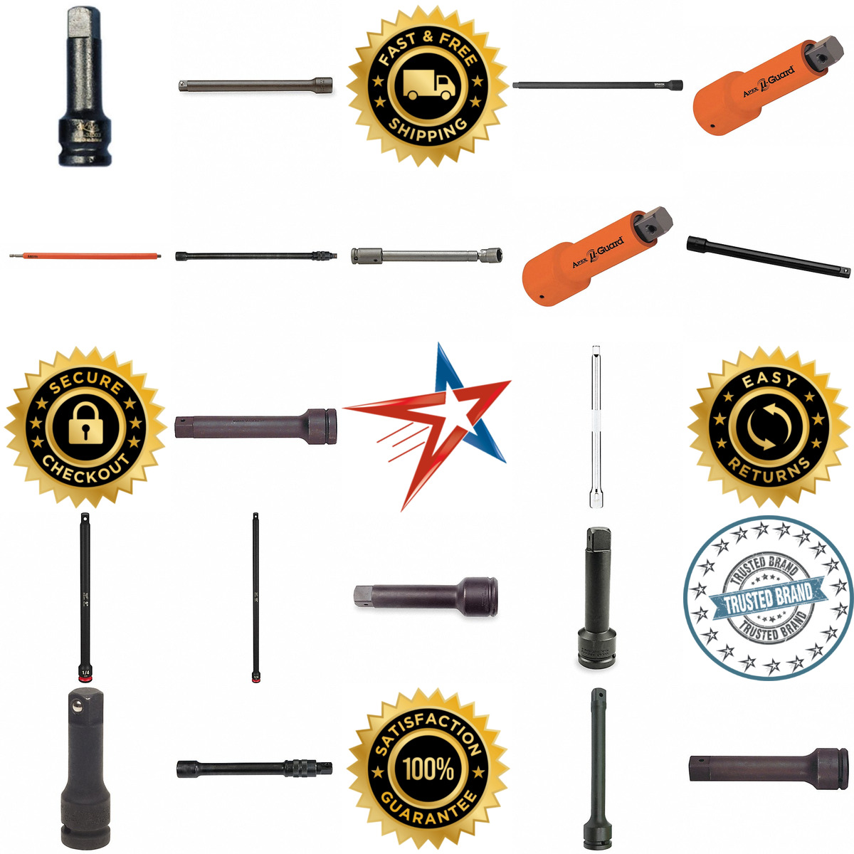 A selection of Impact Socket Extensions products on GoVets