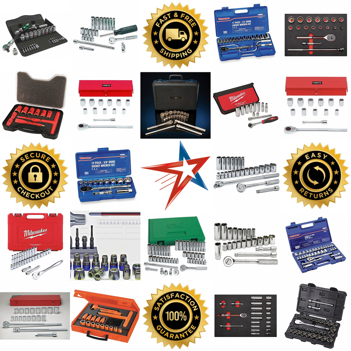 A selection of Socket Sets With Drive Tools products on GoVets