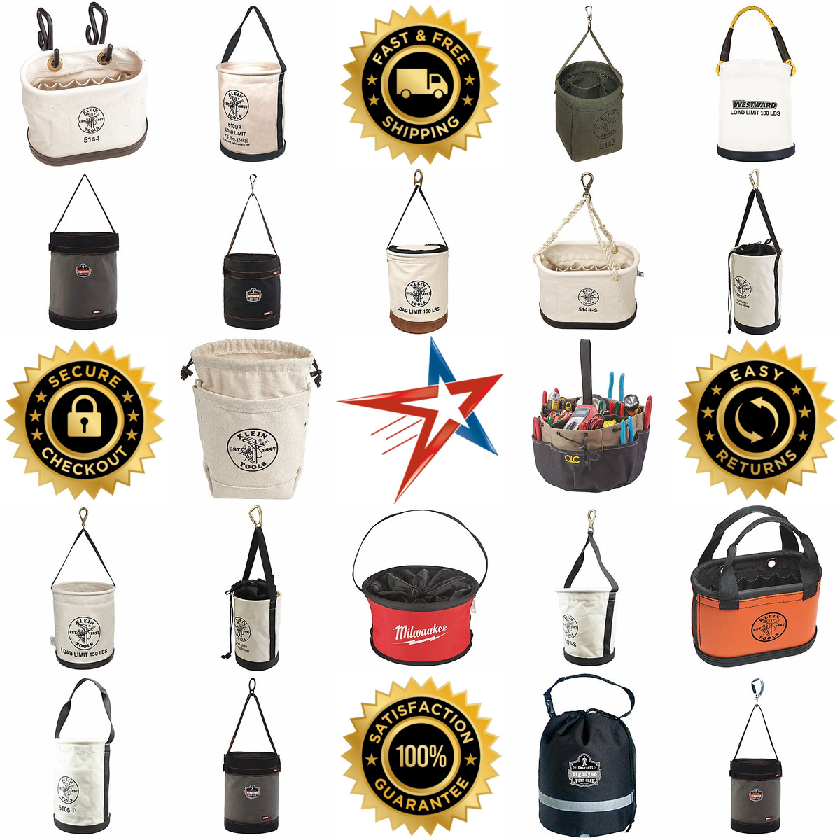 A selection of Bucket Bags products on GoVets