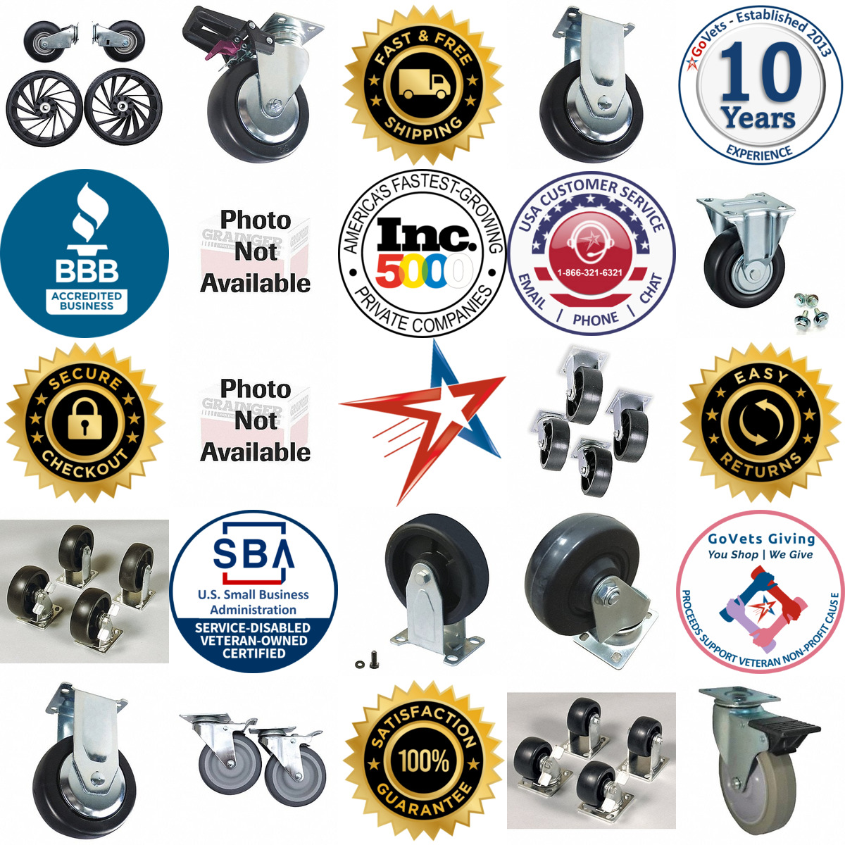 A selection of Tool Storage Replacement Casters products on GoVets