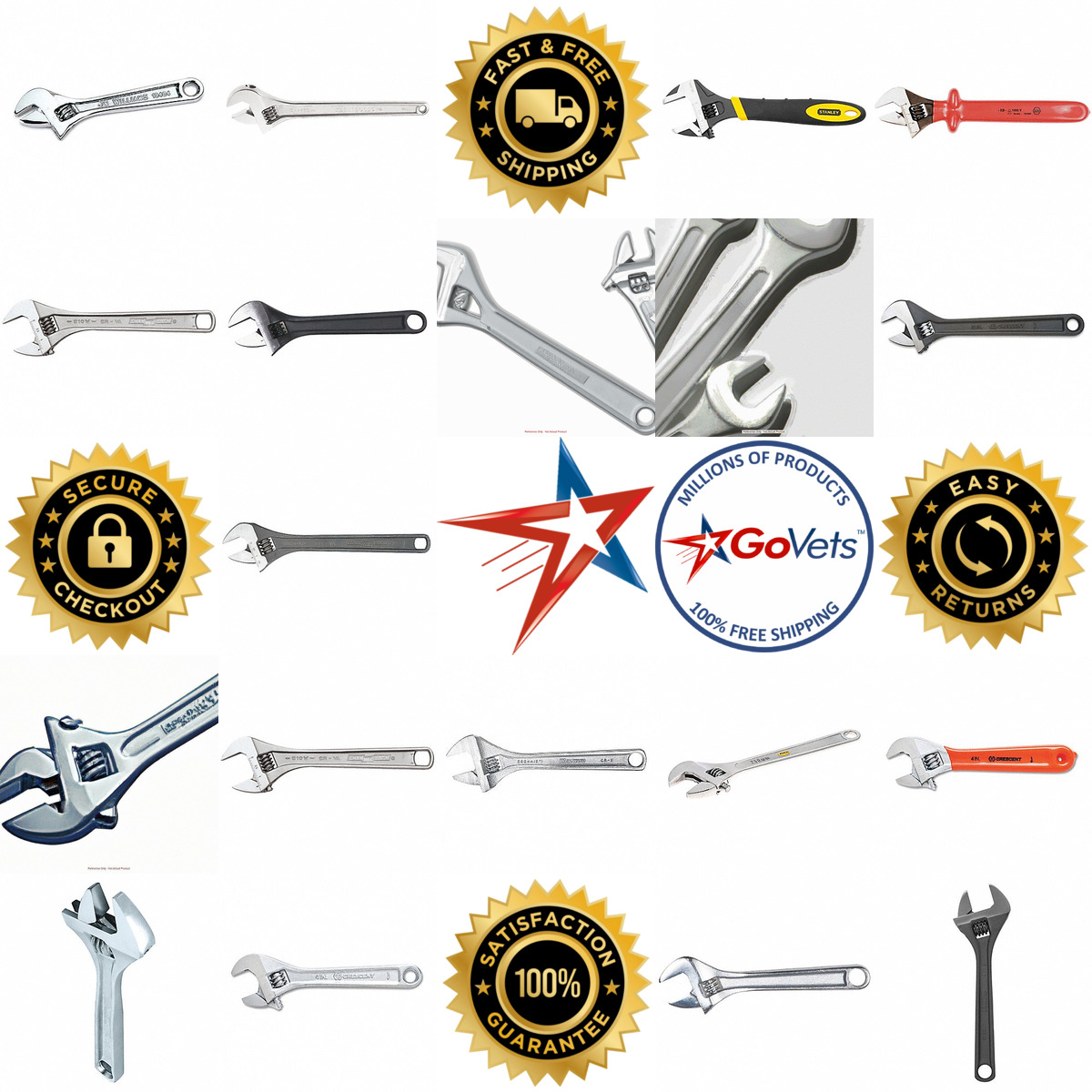 A selection of Adjustable Wrenches products on GoVets