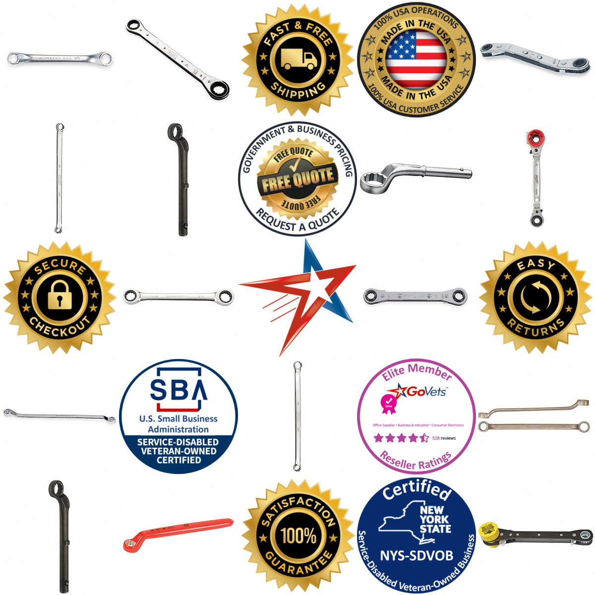 A selection of Box End Wrenches products on GoVets