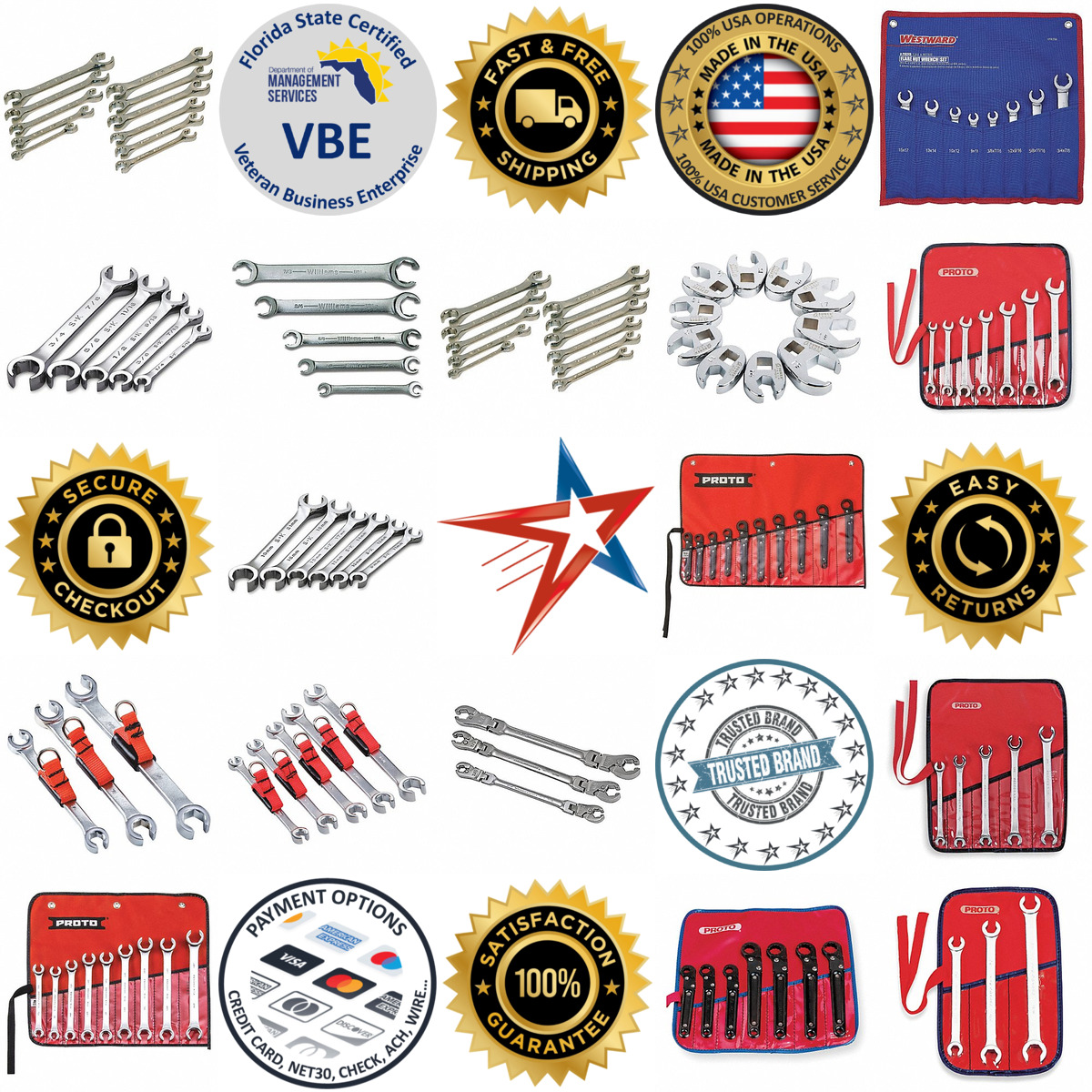 A selection of Flare Nut Wrench Sets products on GoVets