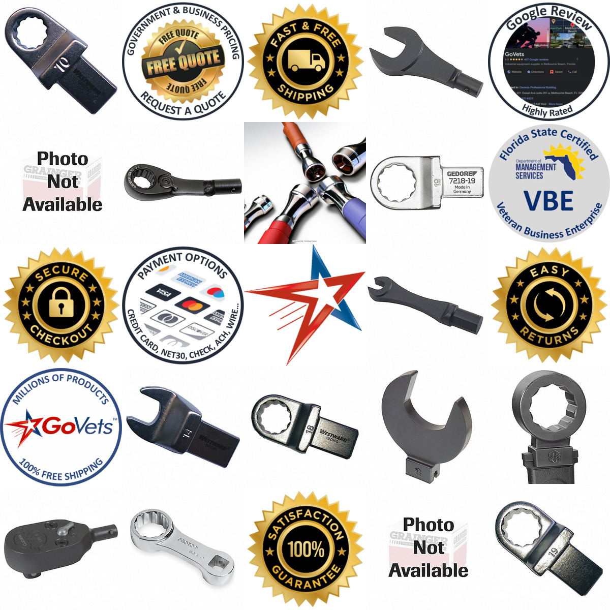 A selection of Interchangeable Torque Wrench Heads products on GoVets