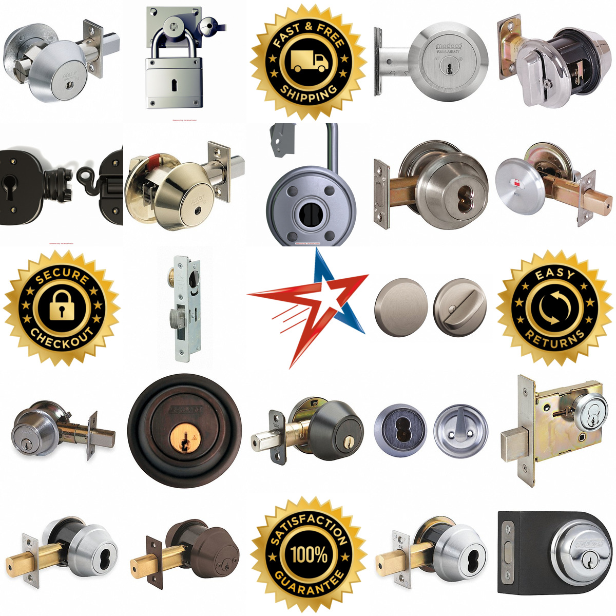 A selection of Deadbolt Locks products on GoVets